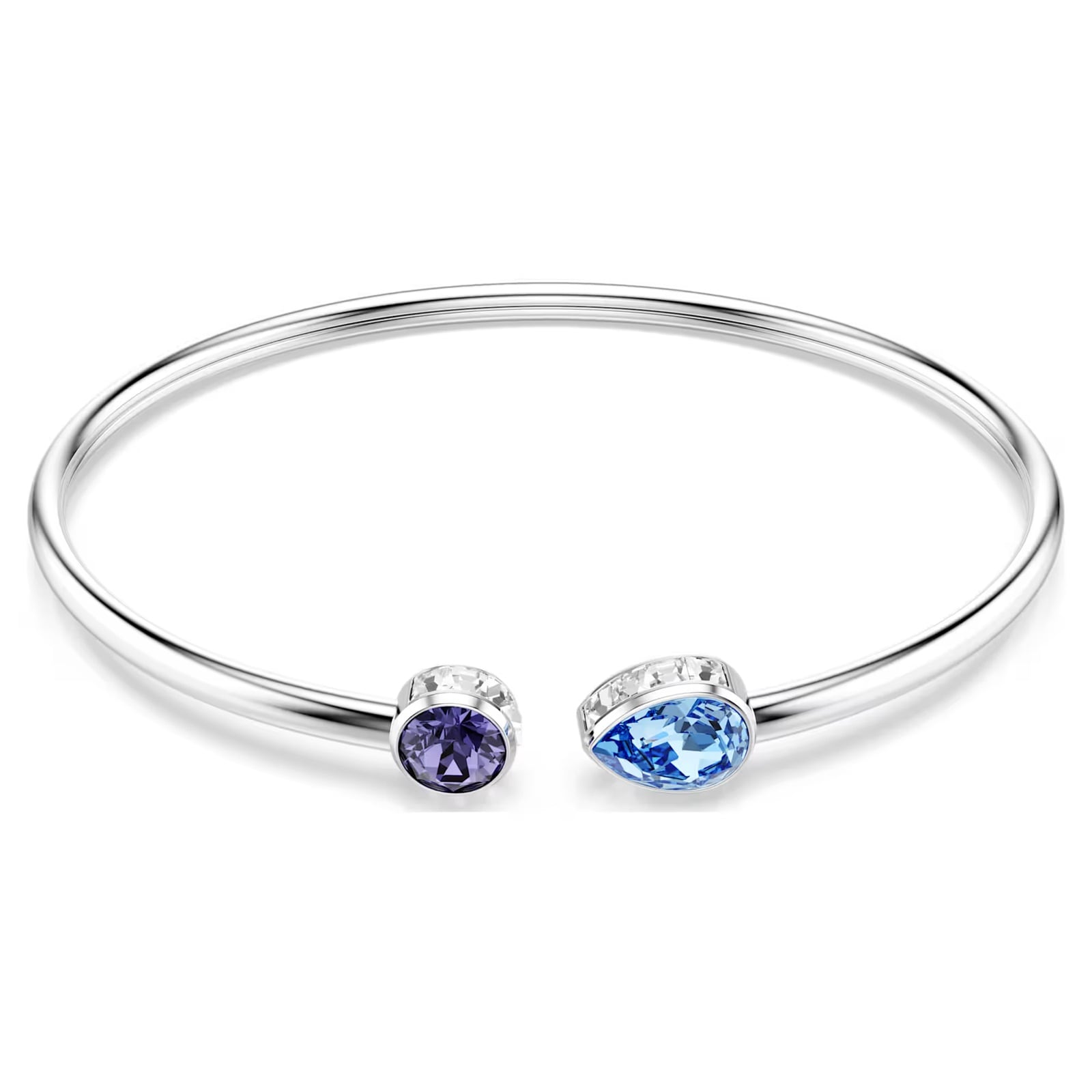 SWAROVSKI Chroma White Rhodium Plated Multi Coloured Stone Bangle