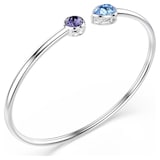 SWAROVSKI Chroma White Rhodium Plated Multi Coloured Stone Bangle
