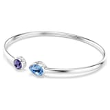 SWAROVSKI Chroma White Rhodium Plated Multi Coloured Stone Bangle