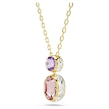 SWAROVSKI Chroma Gold Tone Plated Multi Coloured Stone Pendant Necklace