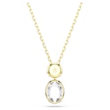 SWAROVSKI Chroma Gold Tone Plated Multi Coloured Stone Pendant Necklace