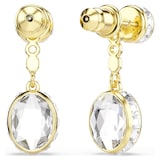 SWAROVSKI Chroma Gold Tone Plated Multi Coloured Stone Drop Earrings