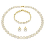 SWAROVSKI Una Angelic Gold Tone Plated Crystal 3 Piece Jewellery Set