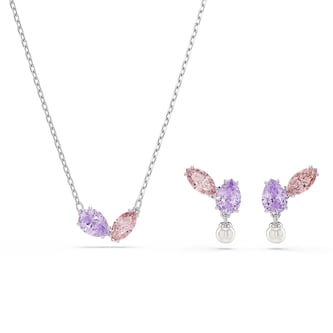 SWAROVSKI Una Angelica Capsule White Rhodium Plated Crystal Jewellery Set