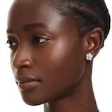 SWAROVSKI Una Angelica Capsule White Rhodium Plated Crystal Stud Earrings