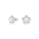SWAROVSKI Una Angelica Capsule White Rhodium Plated Crystal Stud Earrings