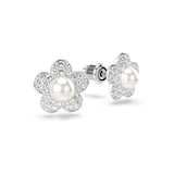SWAROVSKI Una Angelica Capsule White Rhodium Plated Crystal Stud Earrings
