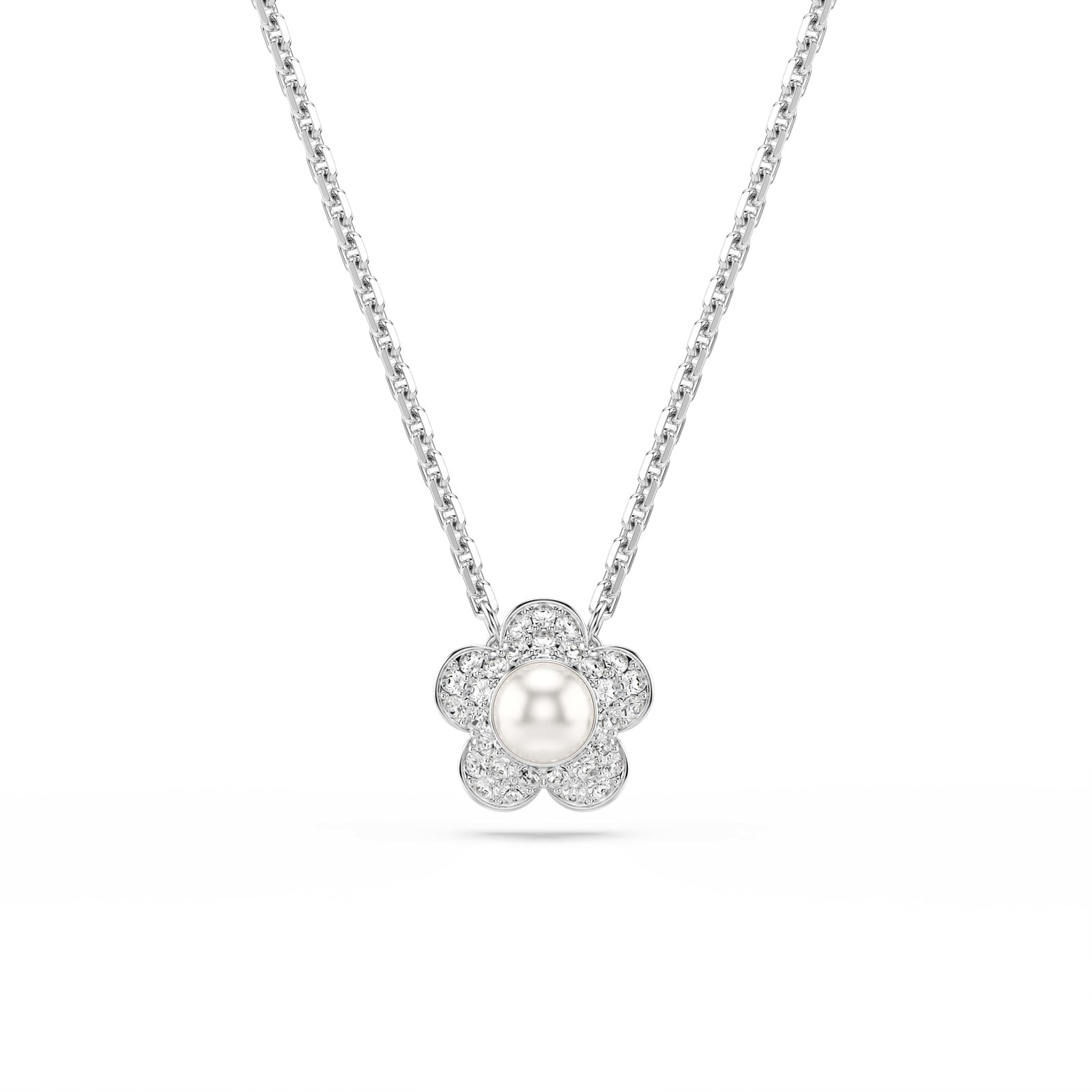 SWAROVSKI Una Angelica Capsule White Rhodium Plated Crystal Necklace