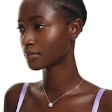 SWAROVSKI Una Angelica Capsule White Rhodium Plated Crystal Necklace