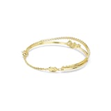 SWAROVSKI Mesmera 18ct Yellow Gold Plated Mixed Cut Crystal Double Bracelet