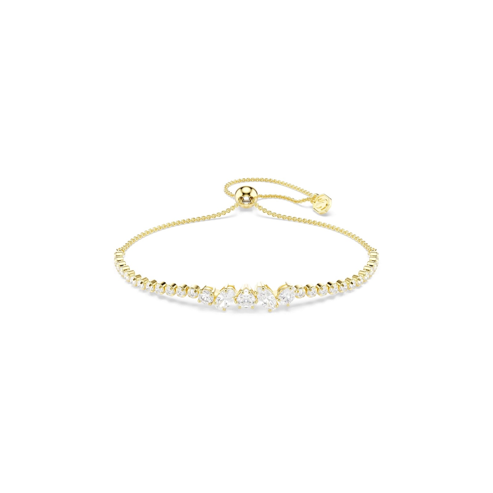 SWAROVSKI Mesmera 18ct Yellow Gold Plated Mixed Cut Crystal Bracelet