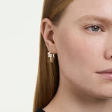 SWAROVSKI Mesmera 18ct Yellow Gold Plated Mixed Cut Crystal Hoop Earrings