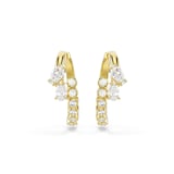SWAROVSKI Mesmera 18ct Yellow Gold Plated Mixed Cut Crystal Hoop Earrings