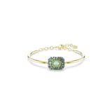 SWAROVSKI Sublima 18ct Yellow Gold Plated Octagon Cut Green Crystal Bangle