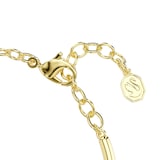 SWAROVSKI Sublima 18ct Yellow Gold Plated Octagon Cut Green Crystal Bangle