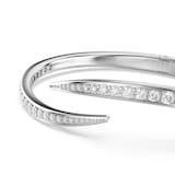 SWAROVSKI Vienna White Rhodium Plated Round Cut Crystal Bangle