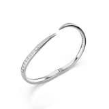 SWAROVSKI Vienna White Rhodium Plated Round Cut Crystal Bangle