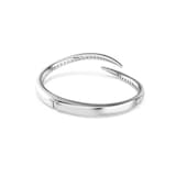SWAROVSKI Vienna White Rhodium Plated Round Cut Crystal Bangle