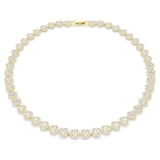 SWAROVSKI Una Angelic Yellow Gold Coloured Round Cut Crystal Necklace