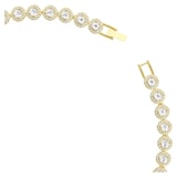 SWAROVSKI Una Angelic Yellow Gold Coloured Round Cut Crystal Necklace