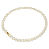 SWAROVSKI Una Angelic Yellow Gold Coloured Round Cut Crystal Necklace