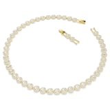 SWAROVSKI Una Angelic Yellow Gold Coloured Round Cut Crystal Necklace