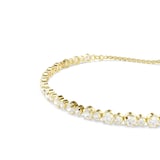 SWAROVSKI Matrix Yellow Gold Coloured Cubic Zirconia Tennis Bracelet