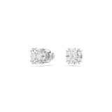 SWAROVSKI Stilla White Rhodium Plated Cubic Zirconia Stud Earrings