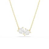 SWAROVSKI Mesmera Yellow Gold Coloured Cubic Zirconia Heart Pendant Necklace