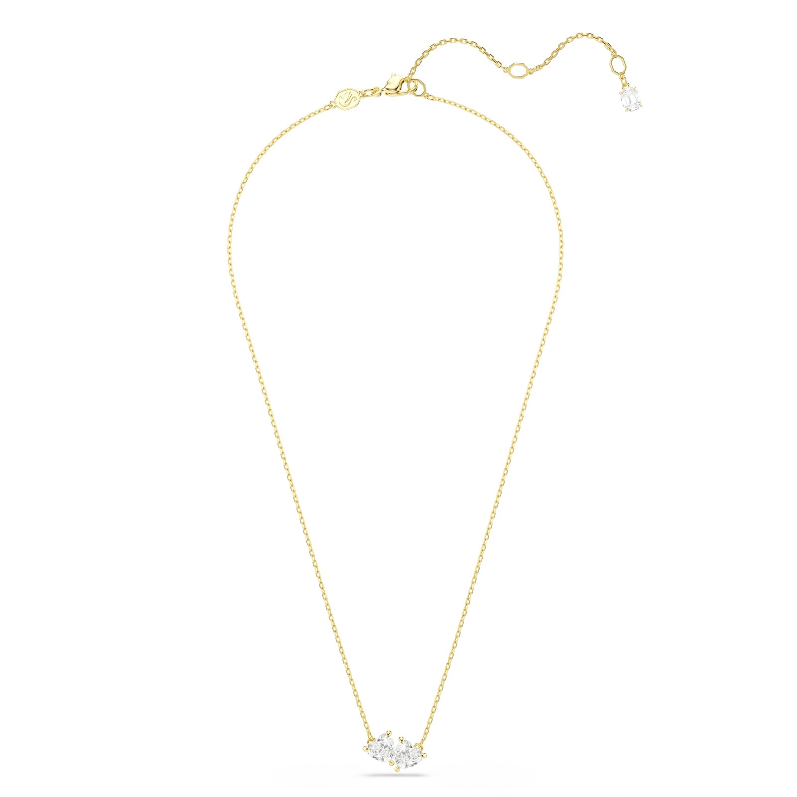 SWAROVSKI Mesmera Yellow Gold Coloured Cubic Zirconia Heart Pendant Necklace SWAROVSKI Mesmera Yellow Gold Coloured Cubic Zirconia Heart Pendant Necklace