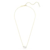SWAROVSKI Mesmera Yellow Gold Coloured Cubic Zirconia Heart Pendant Necklace