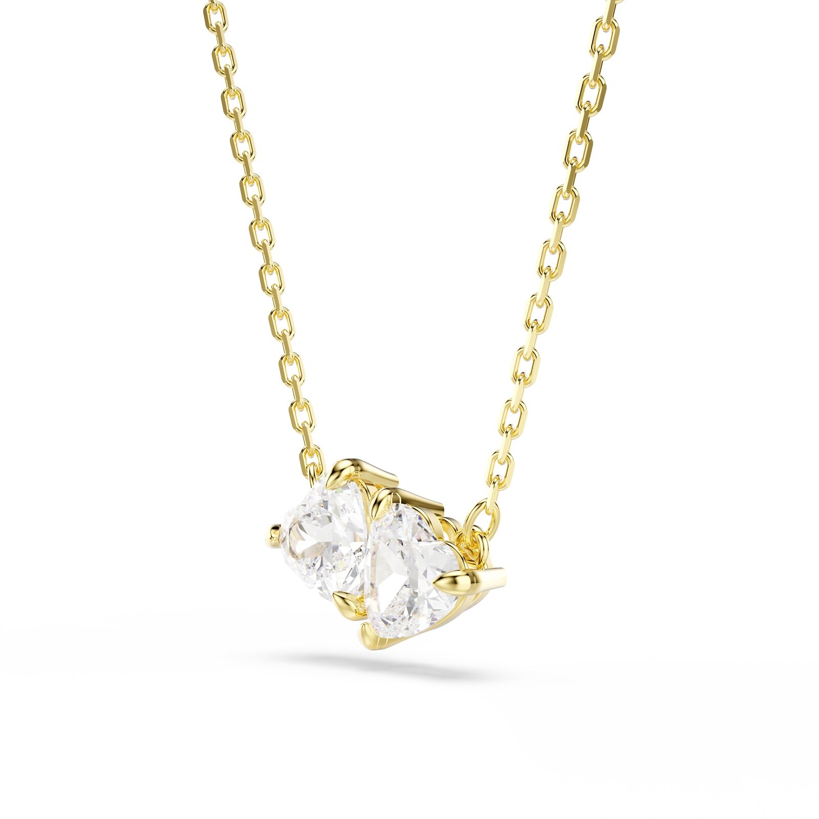SWAROVSKI Mesmera Yellow Gold Coloured Cubic Zirconia Heart Pendant Necklace SWAROVSKI Mesmera Yellow Gold Coloured Cubic Zirconia Heart Pendant Necklace