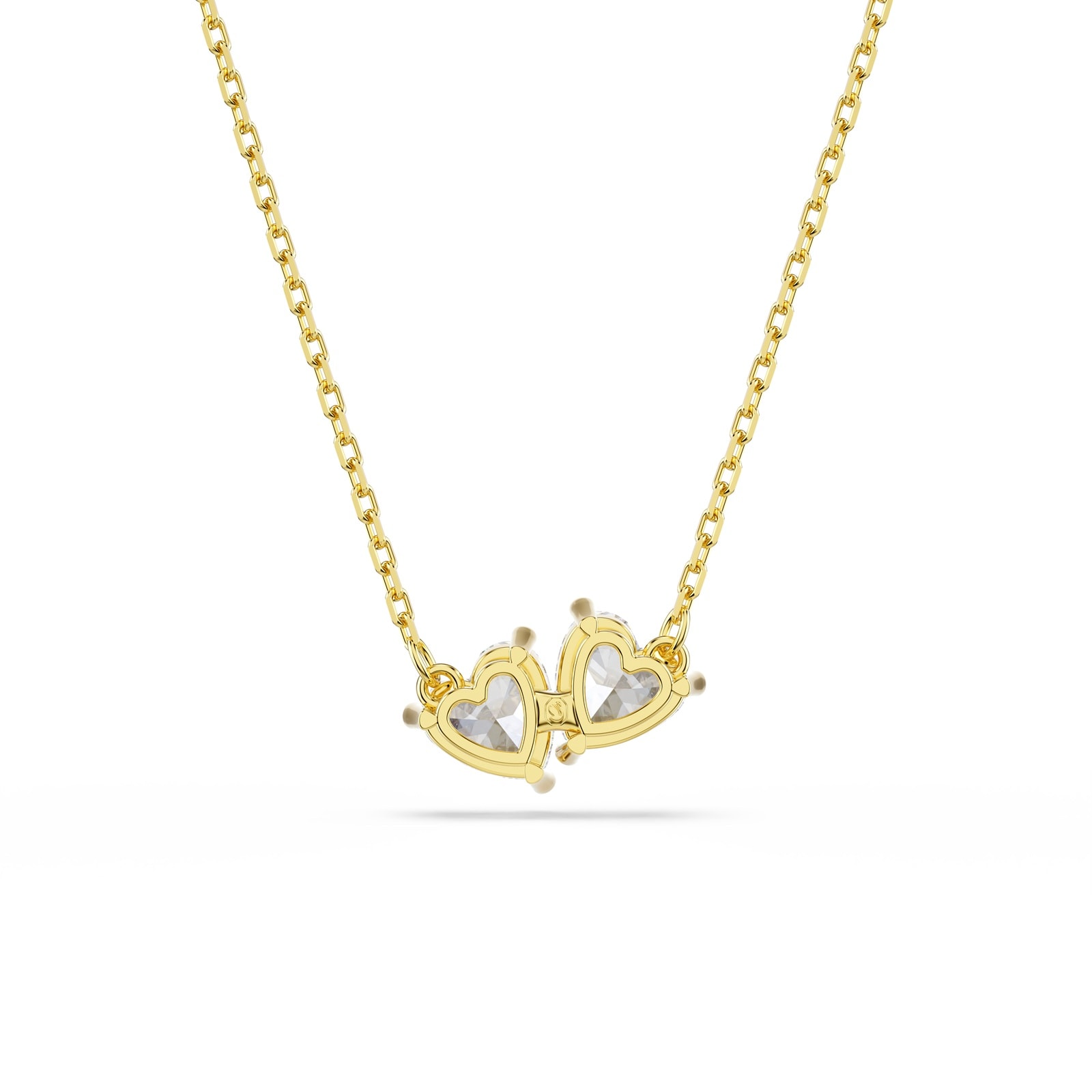 SWAROVSKI Mesmera Yellow Gold Coloured Cubic Zirconia Heart Pendant Necklace SWAROVSKI Mesmera Yellow Gold Coloured Cubic Zirconia Heart Pendant Necklace