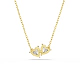 SWAROVSKI Mesmera Yellow Gold Coloured Cubic Zirconia Heart Pendant Necklace