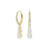 SWAROVSKI Stilla Yellow Gold Coloured Cubic Zirconia Drop Earrings