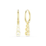SWAROVSKI Stilla Yellow Gold Coloured Cubic Zirconia Drop Earrings