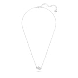 SWAROVSKI Mesmera White Rhodium Plated Cubic Zirconia Heart Pendant Necklace
