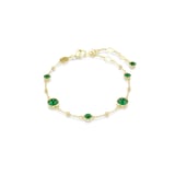 SWAROVSKI Imber Yellow Gold Coloured Green Crystal Bracelet