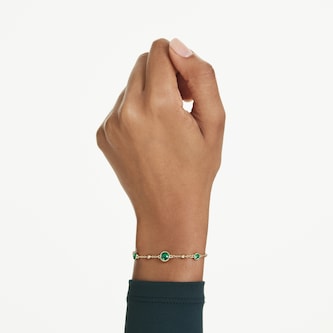 SWAROVSKI Imber Yellow Gold Coloured Green Crystal Bracelet SWAROVSKI Imber Yellow Gold Coloured Green Crystal Bracelet