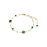 SWAROVSKI Imber Yellow Gold Coloured Green Crystal Bracelet