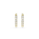 SWAROVSKI Matrix Vittore Yellow Gold Coloured Cubic Zirconia Hoop Earrings