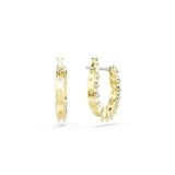 SWAROVSKI Matrix Vittore Yellow Gold Coloured Cubic Zirconia Hoop Earrings