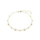 SWAROVSKI Imber Yellow Gold Coloured Scattered Cubic Zirconia Necklace