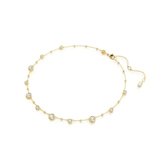 SWAROVSKI Imber Yellow Gold Coloured Scattered Cubic Zirconia Necklace