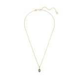SWAROVSKI Chroma Yellow Gold Coloured Green Crystal Pendant Necklace