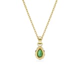 SWAROVSKI Chroma Yellow Gold Coloured Green Crystal Pendant Necklace