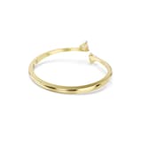 SWAROVSKI Mesmera Yellow Gold Coloured Cubic Zirconia Heart Bangle - Size Small