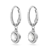 SWAROVSKI Una Angelic White Rhodium Plated Cubic Zirconia Drop Earrings