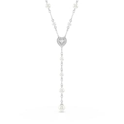 37742561 - Ariana Grande x Swarovski White Rhodium Plated Cubic Zirconia Y Necklace