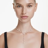 SWAROVSKI Ariana Grande x Swarovski White Rhodium Plated Cubic Zirconia Y Necklace